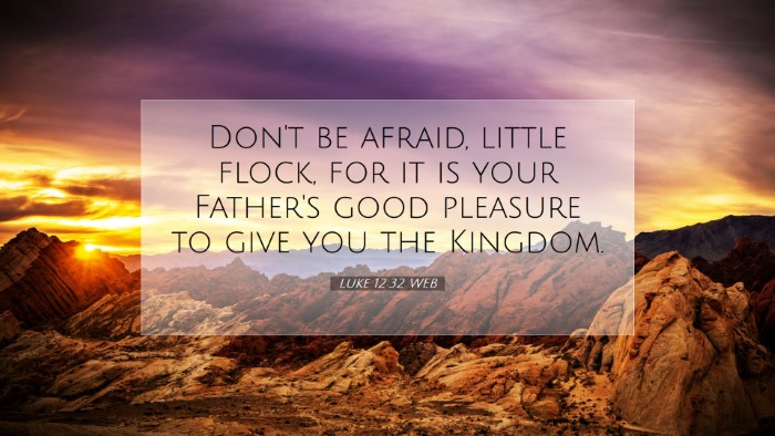 Picture 07 - Luke 12:32 WEB Desktop Wallpaper - Don't be afraid, little flock, for it is your - Desktop Bible Verse Wallpaper