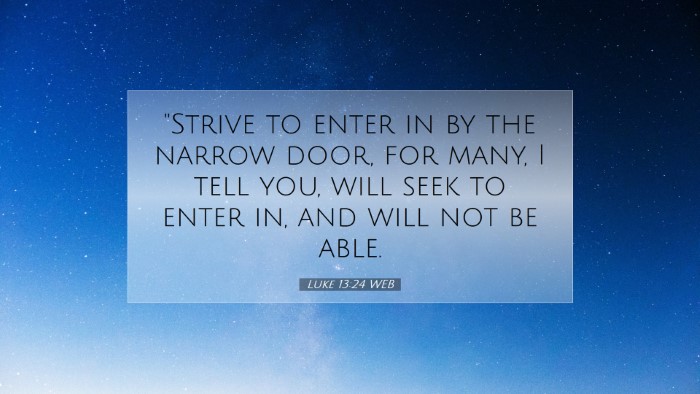 Picture 07 - Luke 13:24 WEB Desktop Wallpaper - 