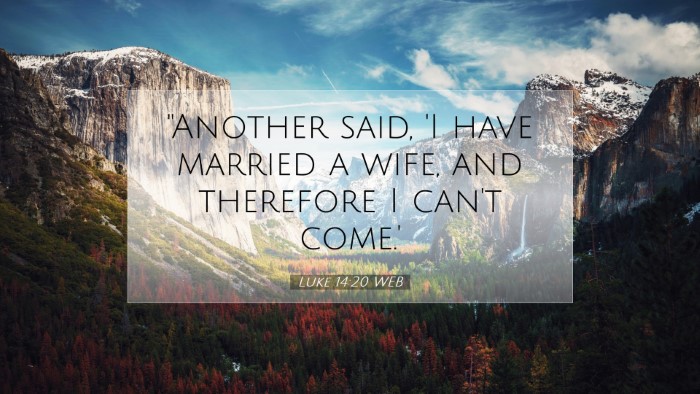Picture 07 - Luke 14:20 WEB Desktop Wallpaper - 