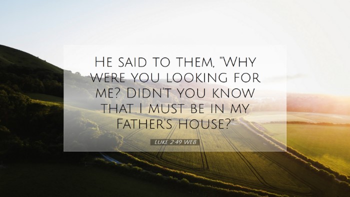 Picture 07 - Luke 2:49 WEB Desktop Wallpaper - He said to them, 