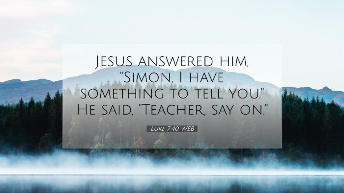 Picture 07 - Luke 7:40 WEB Desktop Wallpaper - Jesus answered him, 