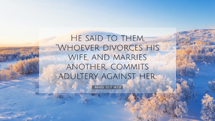 Picture 07 - Mark 10:11 WEB Desktop Wallpaper - He said to them, 