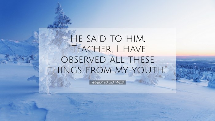 Picture 07 - Mark 10:20 WEB Desktop Wallpaper - He said to him, 