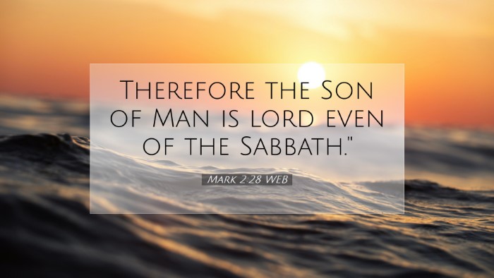 Picture 07 - Mark 2:28 WEB Desktop Wallpaper - Therefore the Son of Man is lord even of the - Desktop Bible Verse Wallpaper
