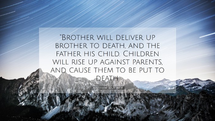 Picture 07 - Matthew 10:21 WEB Desktop Wallpaper - 