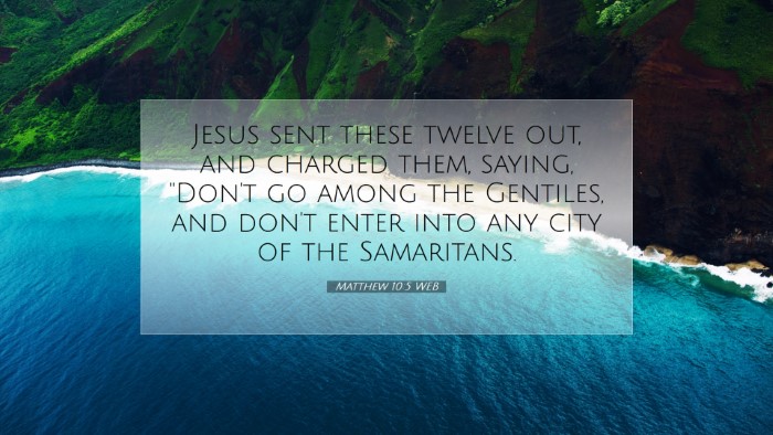 Picture 07 - Matthew 10:5 WEB Desktop Wallpaper - Jesus sent these twelve out, and charged them, - Desktop Bible Verse Wallpaper