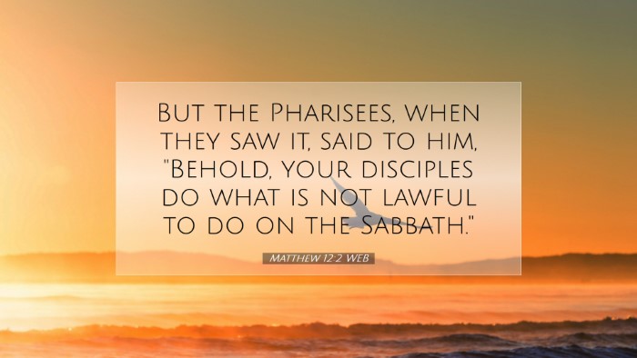Picture 07 - Matthew 12:2 WEB Desktop Wallpaper - But the Pharisees, when they saw it, said to him, - Desktop Bible Verse Wallpaper