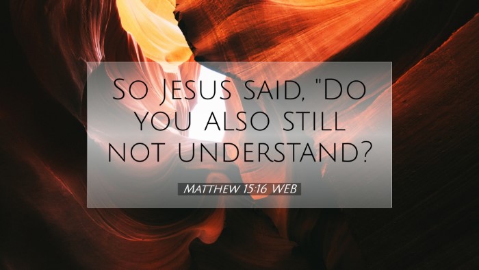Picture 07 - Matthew 15:16 WEB Desktop Wallpaper - So Jesus said, 