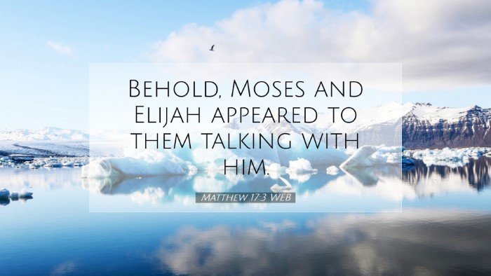 Picture 07 - Matthew 17:3 WEB Desktop Wallpaper - Behold, Moses and Elijah appeared to them talking - Desktop Bible Verse Wallpaper