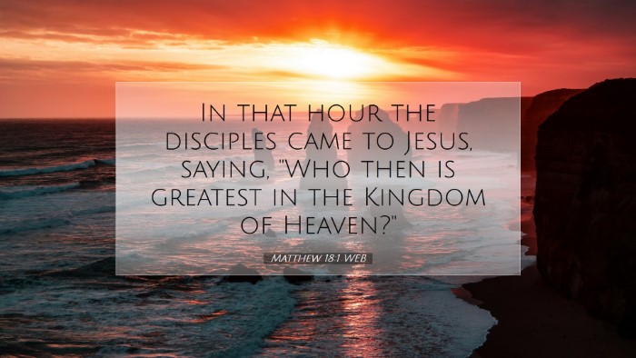 Picture 07 - Matthew 18:1 WEB Desktop Wallpaper - In that hour the disciples came to Jesus, saying, - Desktop Bible Verse Wallpaper