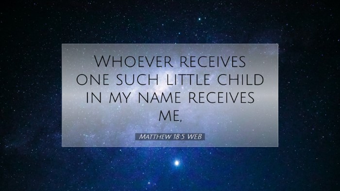 Picture 07 - Matthew 18:5 WEB Desktop Wallpaper - Whoever receives one such little child in my name - Desktop Bible Verse Wallpaper