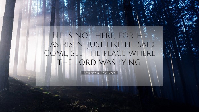 Picture 07 - Matthew 28:6 WEB Desktop Wallpaper - He is not here, for he has risen, just like he - Desktop Bible Verse Wallpaper