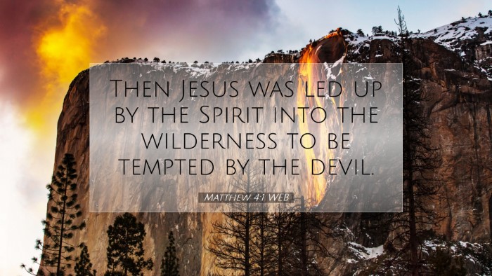 Picture 07 - Matthew 4:1 WEB Desktop Wallpaper - Then Jesus was led up by the Spirit into the - Desktop Bible Verse Wallpaper
