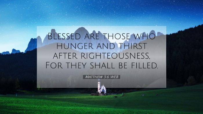 Picture 07 - Matthew 5:6 WEB Desktop Wallpaper - Blessed are those who hunger and thirst after - Desktop Bible Verse Wallpaper