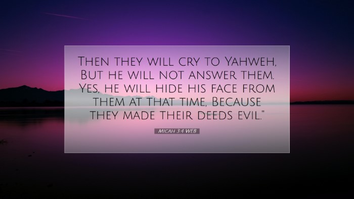 Picture 07 - Micah 3:4 WEB Desktop Wallpaper - Then they will cry to Yahweh, But he will not - Desktop Bible Verse Wallpaper
