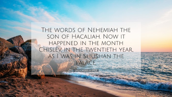 Picture 07 - Nehemiah 1:1 WEB Desktop Wallpaper - The words of Nehemiah the son of Hacaliah. Now it - Desktop Bible Verse Wallpaper