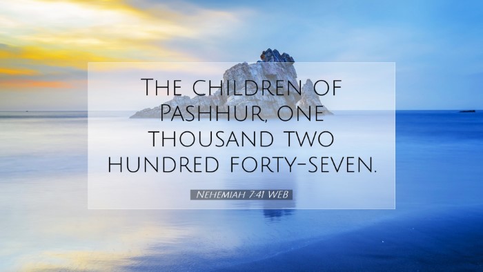Picture 07 - Nehemiah 7:41 WEB Desktop Wallpaper - The children of Pashhur, one thousand two hundred - Desktop Bible Verse Wallpaper