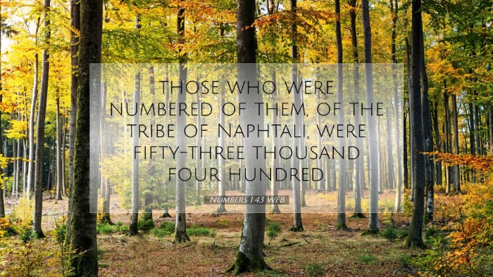 Picture 07 - Numbers 1:43 WEB Desktop Wallpaper - those who were numbered of them, of the tribe of - Desktop Bible Verse Wallpaper