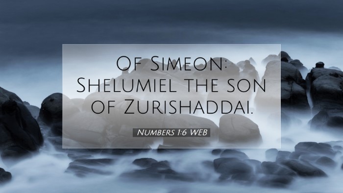 Picture 07 - Numbers 1:6 WEB Desktop Wallpaper - Of Simeon: Shelumiel the son of - Desktop Bible Verse Wallpaper