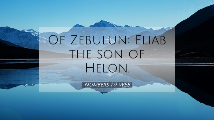 Picture 07 - Numbers 1:9 WEB Desktop Wallpaper - Of Zebulun: Eliab the son of - Desktop Bible Verse Wallpaper