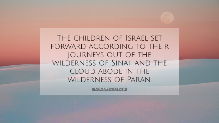 Picture 07 - Numbers 10:12 WEB Desktop Wallpaper - The children of Israel set forward according to - Desktop Bible Verse Wallpaper