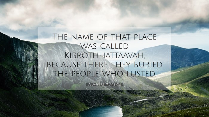 Picture 07 - Numbers 11:34 WEB Desktop Wallpaper - The name of that place was called - Desktop Bible Verse Wallpaper