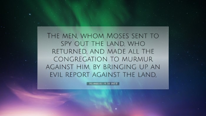 Picture 07 - Numbers 14:36 WEB Desktop Wallpaper - The men, whom Moses sent to spy out the land, who - Desktop Bible Verse Wallpaper