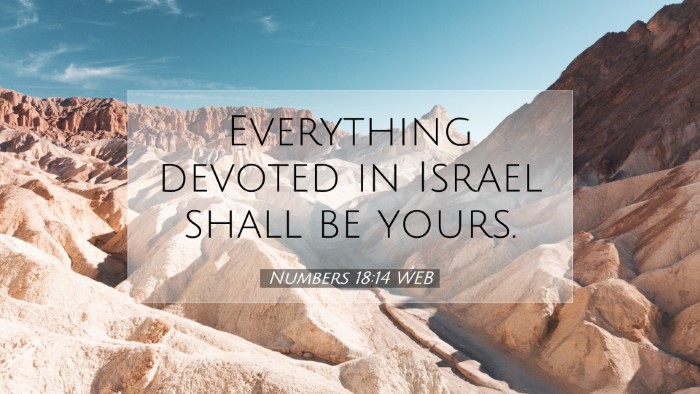 Picture 07 - Numbers 18:14 WEB Desktop Wallpaper - Everything devoted in Israel shall be - Desktop Bible Verse Wallpaper
