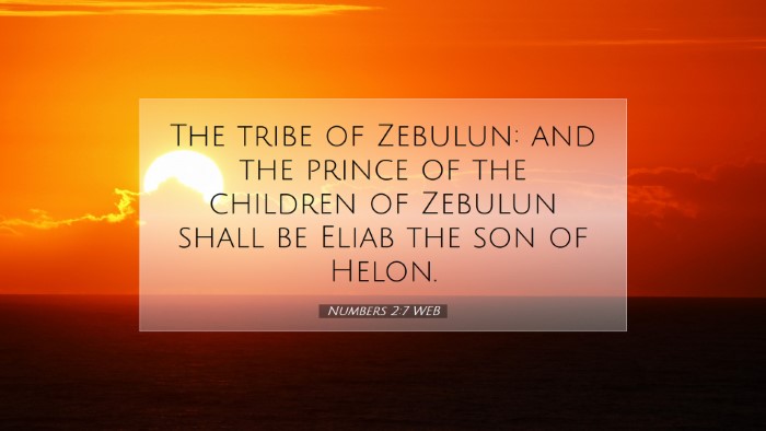 Picture 07 - Numbers 2:7 WEB Desktop Wallpaper - The tribe of Zebulun: and the prince of the - Desktop Bible Verse Wallpaper