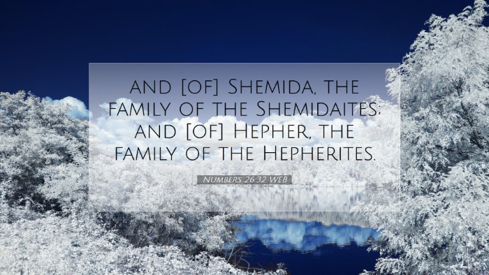 Picture 07 - Numbers 26:32 WEB Desktop Wallpaper - and [of] Shemida, the family of the Shemidaites; - Desktop Bible Verse Wallpaper