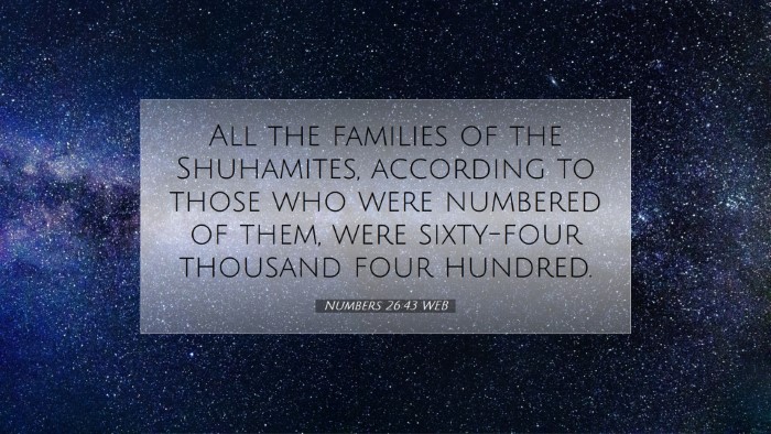 Picture 07 - Numbers 26:43 WEB Desktop Wallpaper - All the families of the Shuhamites, according to - Desktop Bible Verse Wallpaper