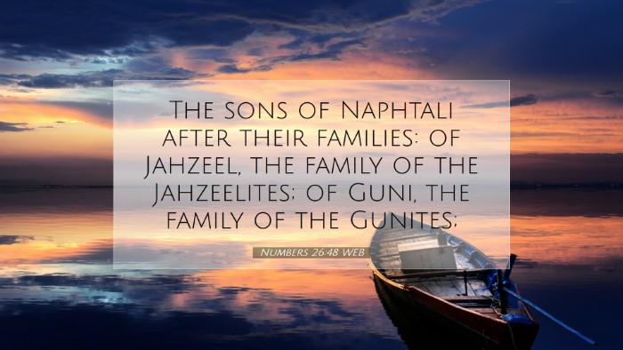 Picture 07 - Numbers 26:48 WEB Desktop Wallpaper - The sons of Naphtali after their families: of - Desktop Bible Verse Wallpaper