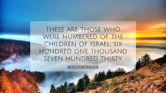 Picture 07 - Numbers 26:51 WEB Desktop Wallpaper - These are those who were numbered of the children - Desktop Bible Verse Wallpaper