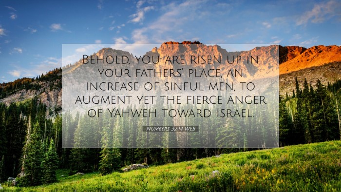 Picture 07 - Numbers 32:14 WEB Desktop Wallpaper - Behold, you are risen up in your fathers' place, - Desktop Bible Verse Wallpaper