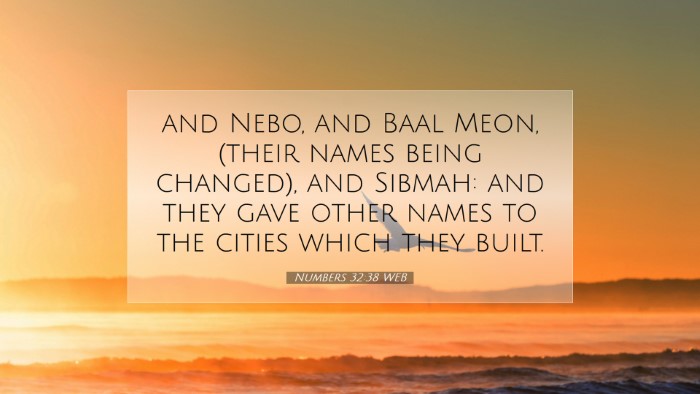 Picture 07 - Numbers 32:38 WEB Desktop Wallpaper - and Nebo, and Baal Meon, (their names being - Desktop Bible Verse Wallpaper