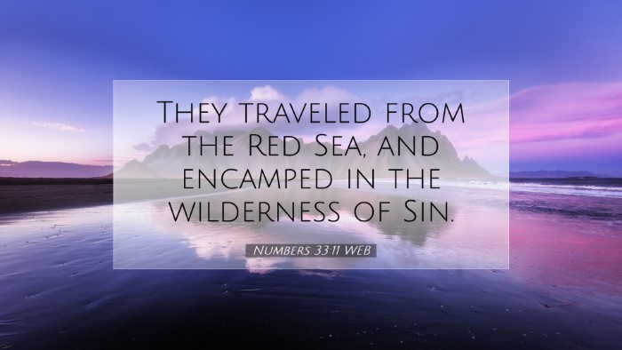 Picture 07 - Numbers 33:11 WEB Desktop Wallpaper - They traveled from the Red Sea, and encamped in - Desktop Bible Verse Wallpaper