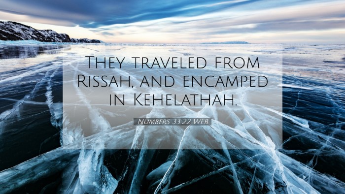 Picture 07 - Numbers 33:22 WEB Desktop Wallpaper - They traveled from Rissah, and encamped in - Desktop Bible Verse Wallpaper