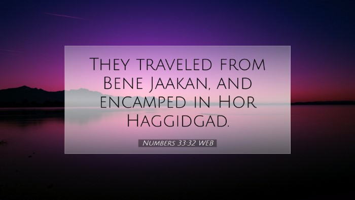 Picture 07 - Numbers 33:32 WEB Desktop Wallpaper - They traveled from Bene Jaakan, and encamped in - Desktop Bible Verse Wallpaper