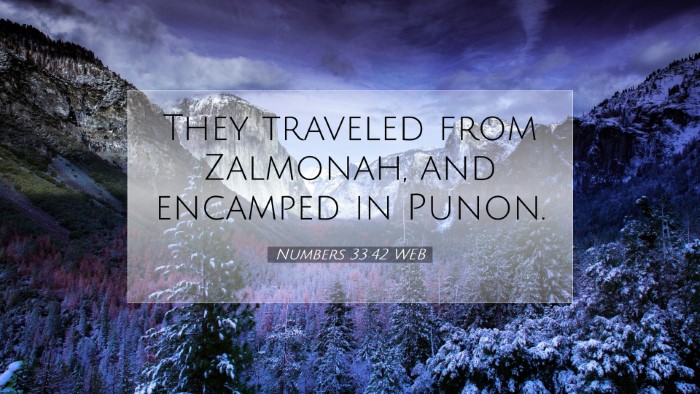 Picture 07 - Numbers 33:42 WEB Desktop Wallpaper - They traveled from Zalmonah, and encamped in - Desktop Bible Verse Wallpaper