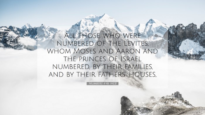 Picture 07 - Numbers 4:46 WEB Desktop Wallpaper - All those who were numbered of the Levites, whom - Desktop Bible Verse Wallpaper