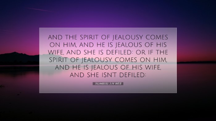 Picture 07 - Numbers 5:14 WEB Desktop Wallpaper - and the spirit of jealousy comes on him, and he - Desktop Bible Verse Wallpaper
