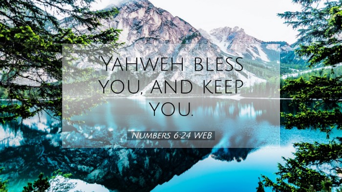 Picture 07 - Numbers 6:24 WEB Desktop Wallpaper - 'Yahweh bless you, and keep - Desktop Bible Verse Wallpaper