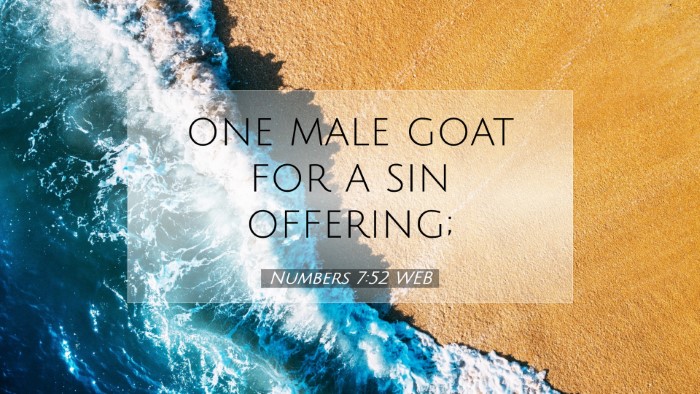 Picture 07 - Numbers 7:52 WEB Desktop Wallpaper - one male goat for a sin - Desktop Bible Verse Wallpaper