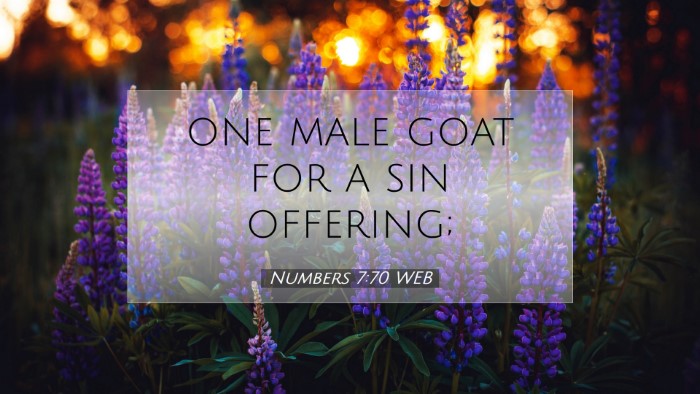 Picture 07 - Numbers 7:70 WEB Desktop Wallpaper - one male goat for a sin - Desktop Bible Verse Wallpaper