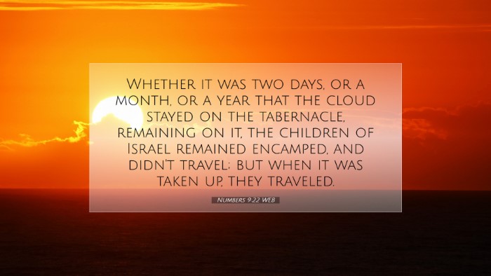 Picture 07 - Numbers 9:22 WEB Desktop Wallpaper - Whether it was two days, or a month, or a year - Desktop Bible Verse Wallpaper