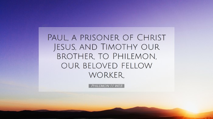 Picture 07 - Philemon 1:1 WEB Desktop Wallpaper - Paul, a prisoner of Christ Jesus, and Timothy our - Desktop Bible Verse Wallpaper