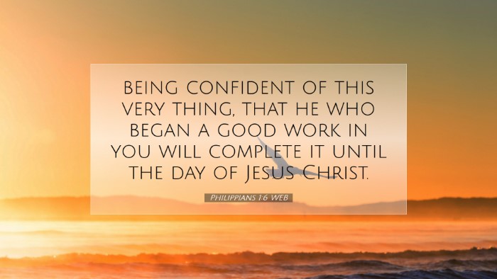 Picture 07 - Philippians 1:6 WEB Desktop Wallpaper - being confident of this very thing, that he who - Desktop Bible Verse Wallpaper