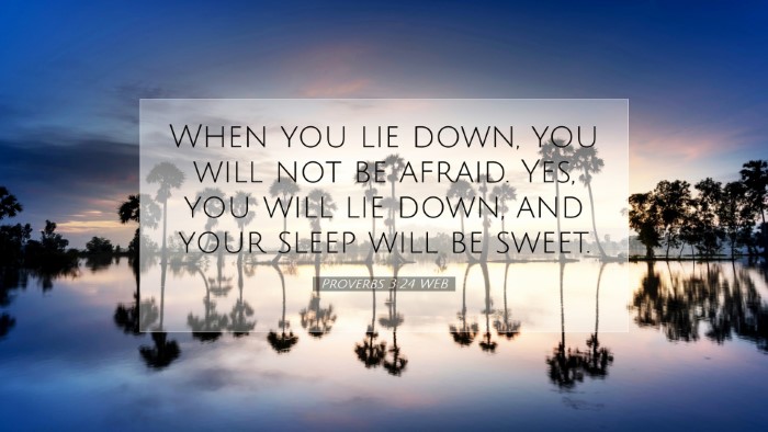 Picture 07 - Proverbs 3:24 WEB Desktop Wallpaper - When you lie down, you will not be afraid. Yes, - Desktop Bible Verse Wallpaper