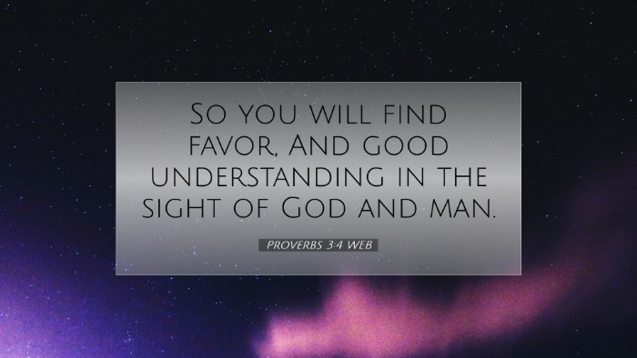 Picture 07 - Proverbs 3:4 WEB Desktop Wallpaper - So you will find favor, And good understanding in - Desktop Bible Verse Wallpaper