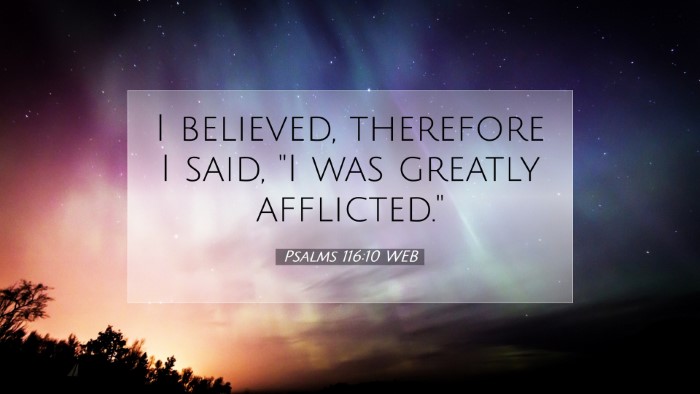 Picture 07 - Psalms 116:10 WEB Desktop Wallpaper - I believed, therefore I said, 